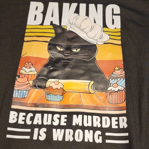 Baking cat shirt womens - Picture 2 of 3